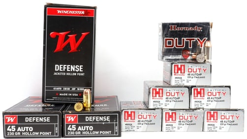 290 ROUNDS .45 ACP JHP PREMIUM DEFENSE AMMUNITION