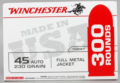 300 RDS WINCHESTER 45 AUTO 230 GR FMJ AMMO