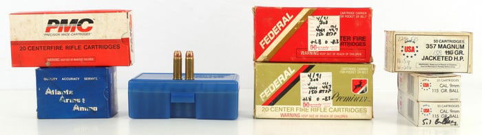 210 ROUNDS MIXED AMMUNITION LOT 9MM 357 44SPL