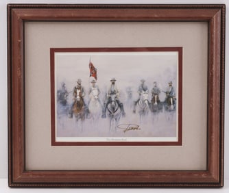 PRINT OF MEMPHIS RAID NATHAN BEDFORD FORREST