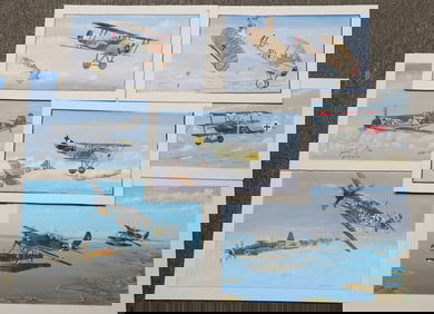 LOT 7 MCLACHEN MIXED GERMAN LUFTWAFFE PAINTINGS