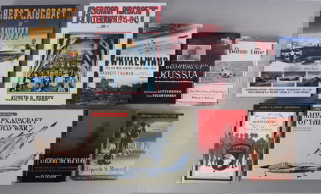 LOT OF 9 WWII MILITARY HISTORY & REFERENCE BOOKS