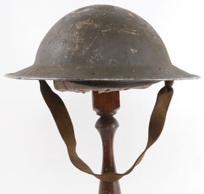 WWII BRITISH AFRICA MARK II BRODIE COMBAT HELMET