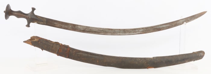 INDO PERSIAN TULWAR SWORD W SCABBARD