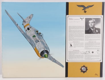 HERBERT IHLEFELD SIGNED RAY WADDEY PAINTING