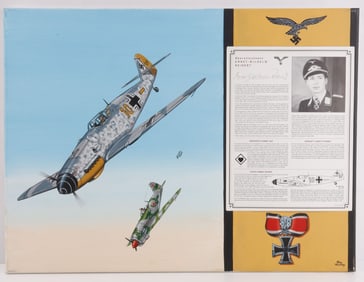 ERNST WILHELM REINERT SIGNED RAY WADDEY PAINTING