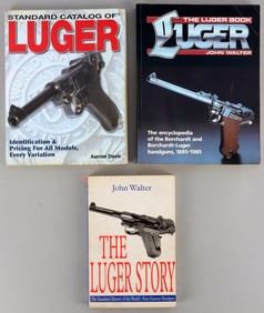 LOT 3 WWII GERMAN REICH THREE BOOKS ABOUT LUGER