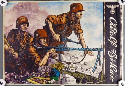 WWII GERMAN THIRD REICH LEIBSTANDARTE SS POSTER