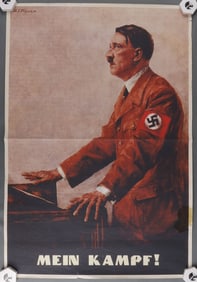 WWII THIRD REICH ADOLF HITLER MEIN KAMPF POSTER