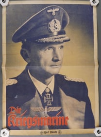 WWII GERMAN THIRD REICH KARL DOENITZ POSTER