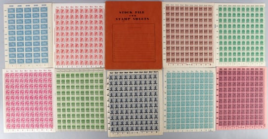 LARGE LOT OF 1150 WWII GERMAN THIRD REICH STAMPS