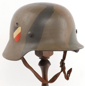 M1940 LUFTWAFFE STAHLHELM HELMET W CAMO PAINT