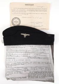 WWII GERMAN ALLGEMEINE SS CAP EARLY VT TROOP