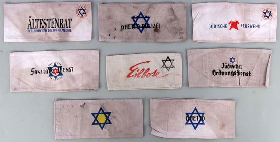 LOT 8 WWII GERMAN THIRD REICH HOLOCAUST ARMBANDS