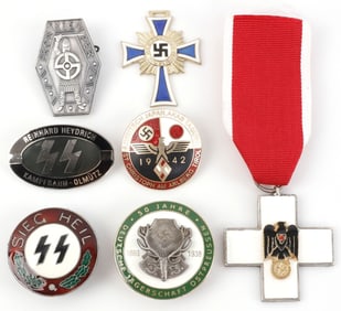 LOT OF 7 WWII GERMAN THIRD REICH BADGES