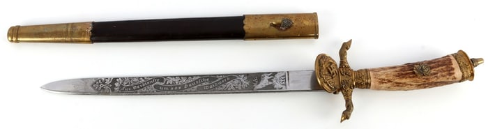 WWII GERMAN HUNTING ASSOCIATION DAGGER