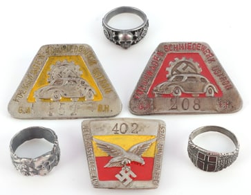 WWII GERMAN REICH RINGS & PERSONAL EFFECTS