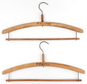 LOT 2 WWII GERMANN SS EIGENTUM CLOTHES HANGERS