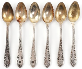 SET OF 6 WWII GERMAN THIRD REICH TEASPOONS