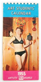1955 ART STUDENTS' CALENDAR VINTAGE NUDE MODELS