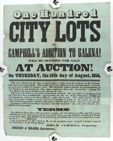 AUCTION BROADSIDE REAL ESTATE GALENA CALIFORNIA