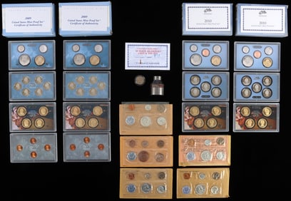 1957 2 X 1961 1962 19632 X 2009 2 X 2010 PROOF SET