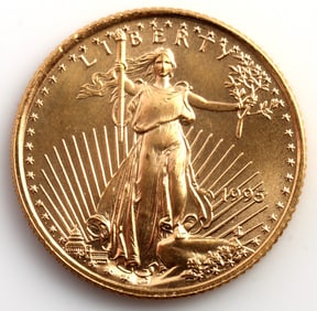 1995 GOLD 1/10 OZT OUNCE AMERICAN EAGLE BU COIN