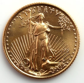 1995 GOLD 1/10 OZT OUNCE AMERICAN EAGLE BU COIN