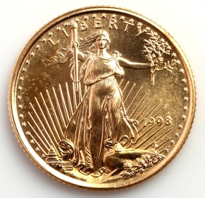 1998 GOLD 1/10 OZT OUNCE AMERICAN EAGLE BU COIN