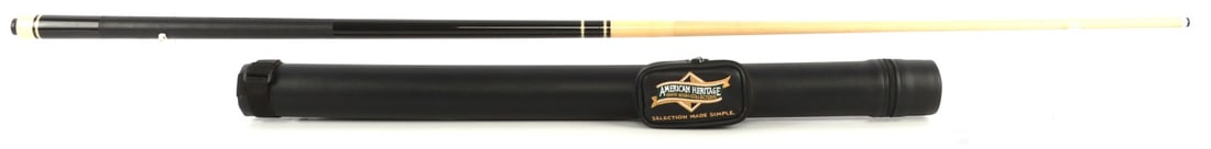MCDERMOTT BIG BOY STINGER BREAKER POOL CUE: McDermott Big Boy Stinger breaker pool cue. Pool cue is 16 ounces. 59 inches tip to bumper. Titanium core. Rubberized wrap over a maple and rosewood wood core. Forearm has a relatively narrow taper. F