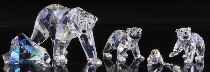 SWAROVSKI CRYSTAL ARCTIC ANIMALS POLAR BEAR SIKU