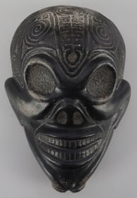 TAINO PRECOLUMBIAN ANTHROPOMORPHIC CARVED HEAD