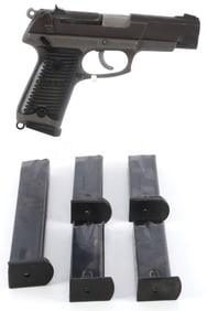 RUGER P85 9MM SEMI AUTO DA/SA PISTOL WITH 6 MAGS