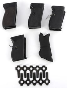 10 WWII P08 TAKEDOWN TOOLS & 5 POST WAR P38 GRIPS