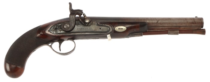 FOWLER OF DUBLIN SMOOTHBORE .60 CAL DUELING PISTOL