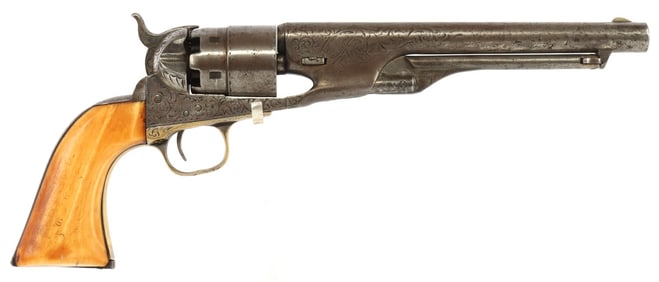 NIMSCHKE ENGRAVED COLT 1860 ARMY .44 CAL REVOLVER