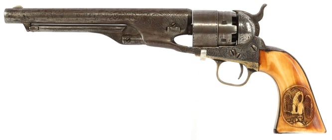 NIMSCHKE ENGRAVED COLT 1860 ARMY .44 CAL REVOLVER