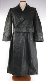 WWII GERMAN 1940S ASTOR LUXURY LEATHER TRENCH COAT