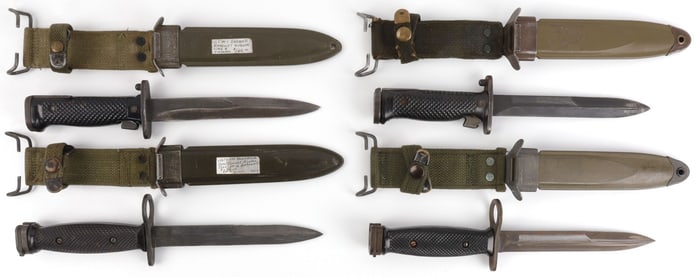 LOT OF 4 US VIETNAM WAR M7 M14 M16 BAYONET KNIFE