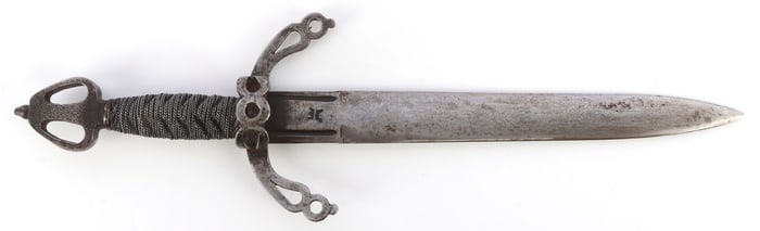 17TH CENTURY SCOTTISH MAIN GAUCHE PARRYING DAGGER