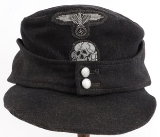 WWII GERMAN SS PANZER DIVISION M43 CAP MUTZE