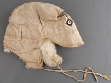 WWII GERMAN RABBIT FUR LINED WEHRMACHT HAT