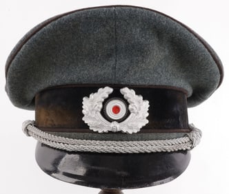 WWII GERMAN REICH PIONEER OFFICER VISOR