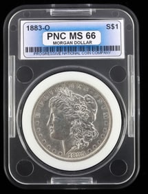 1883 O MORGAN SILVER DOLLAR COIN MS 66