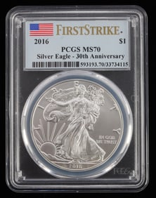 2016 FIRST STRIKE SILVER AMERICAN EAGLE PCGS MS70
