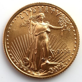 2004 GOLD 1/1OZT OUNCE AMERICAN EAGLE BU COIN