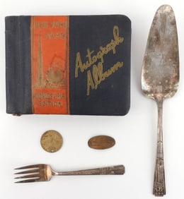1935 CHICAGO & 1939 NEW YORK WORLDS FAIR SOUVENIRS