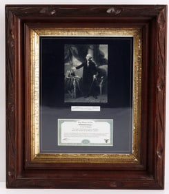 GEORGE WASHINGTON HAIR CERTIFICATE OF AUTHENTICITY