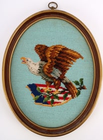 VINTAGE EAGLE SCOUT COMMEMORATIVE NEEDLE WORK