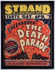 VINTAGE STRAND THE DEATH PARADE PROMO POSTER